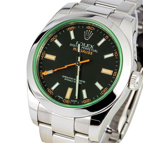 rolex milgauss green price